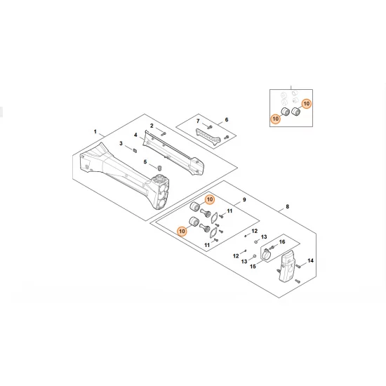 STIHL  Amortyzator gumowy FA09 792 9300